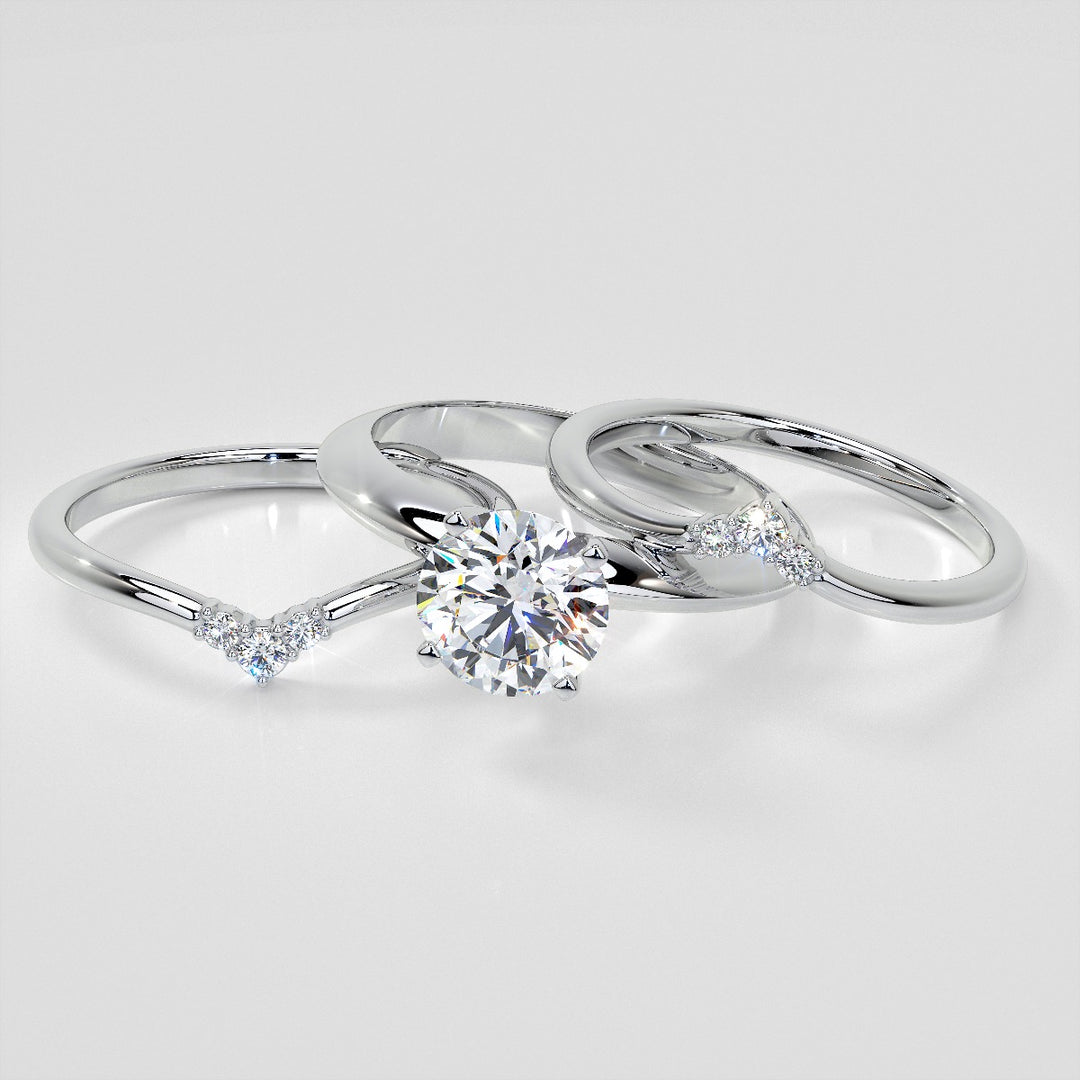 Small Arch Lab Grown Diamond Band .06 CTW