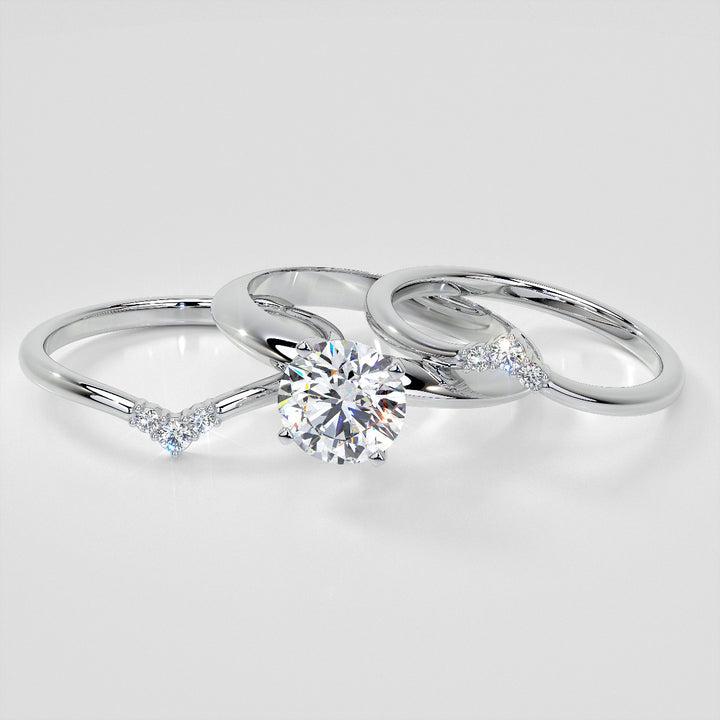 Small Arch Lab Grown Diamond Band .06 CTW