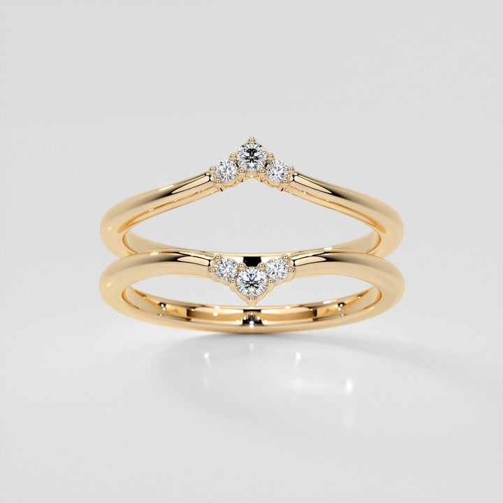 Small Arch Lab Grown Diamond Band .06 CTW