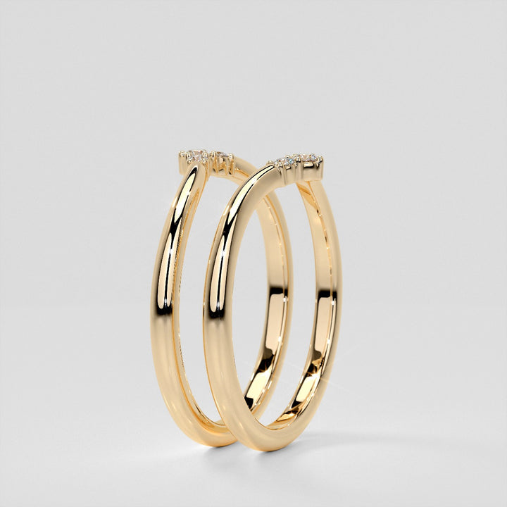 Small Arch Lab Grown Diamond Band .06 CTW