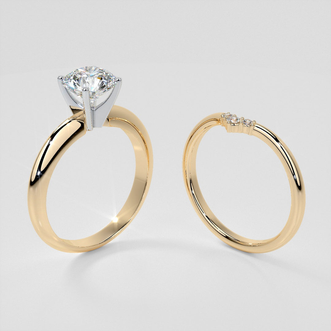 Small Arch Lab Grown Diamond Band .06 CTW