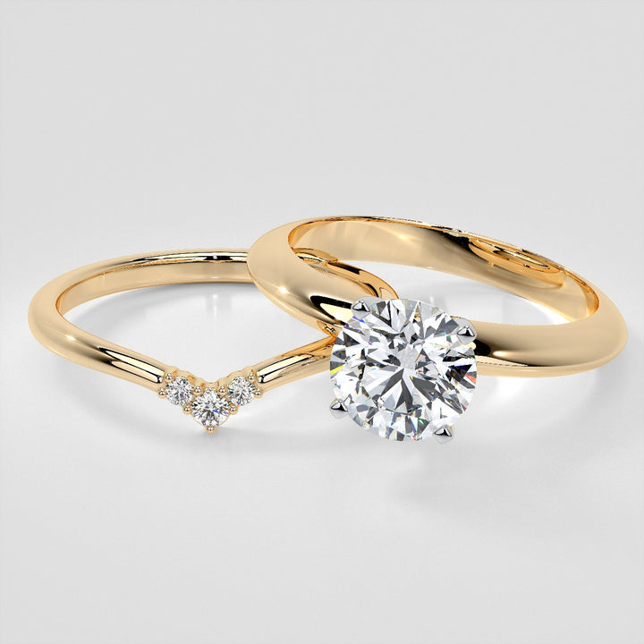 Small Arch Lab Grown Diamond Band .06 CTW