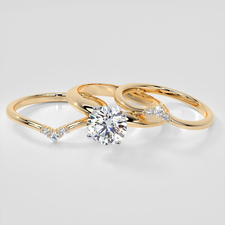 Small Arch Lab Grown Diamond Band .06 CTW