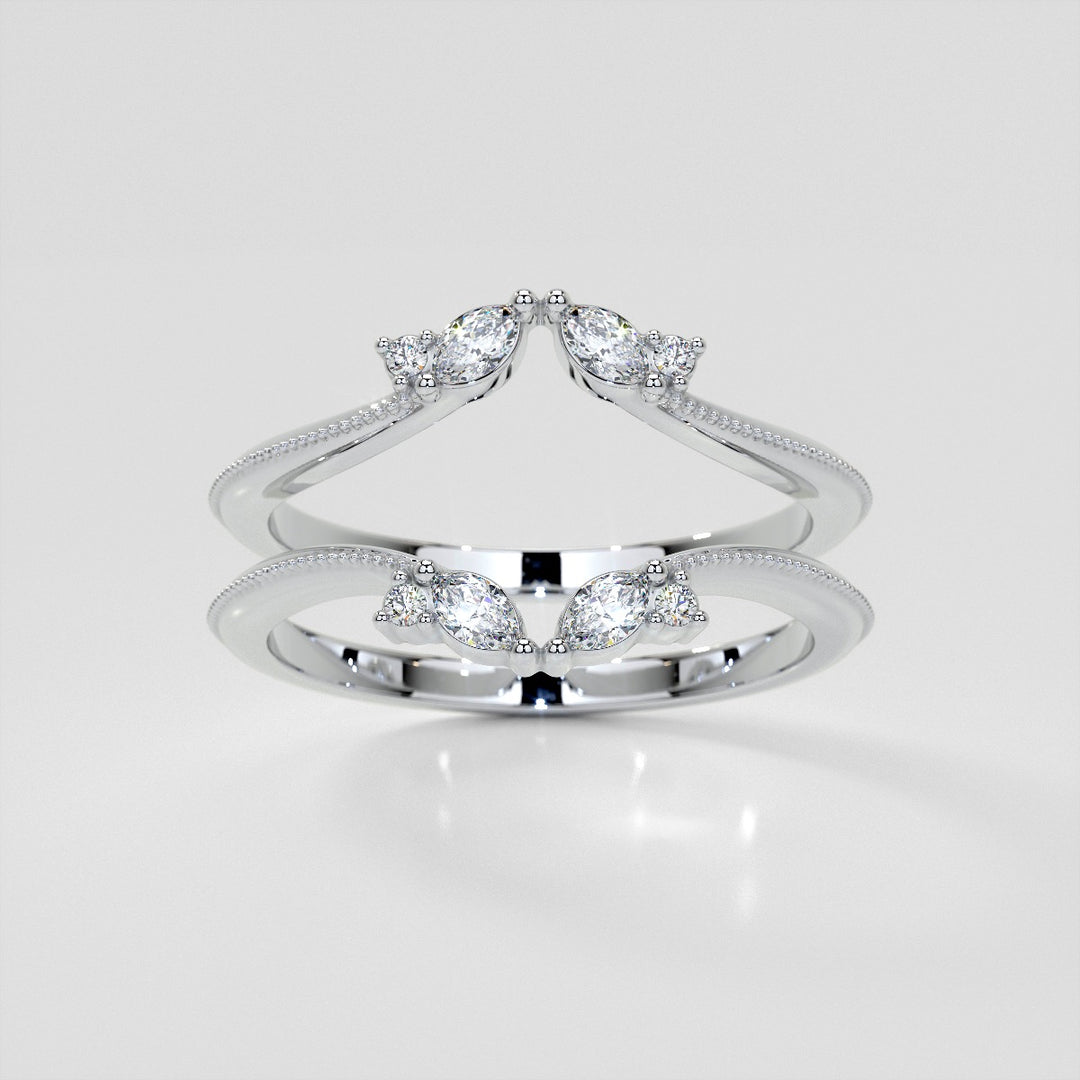 1/8 CTW Lab Grown Diamond Contour Band