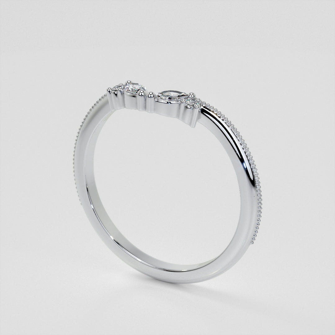 1/8 CTW Lab Grown Diamond Contour Band