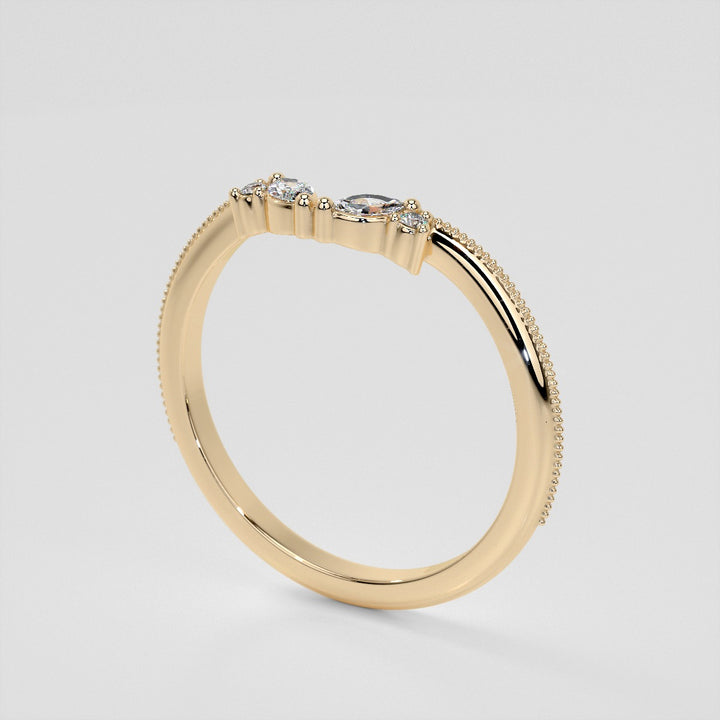 1/8 CTW Lab Grown Diamond Contour Band
