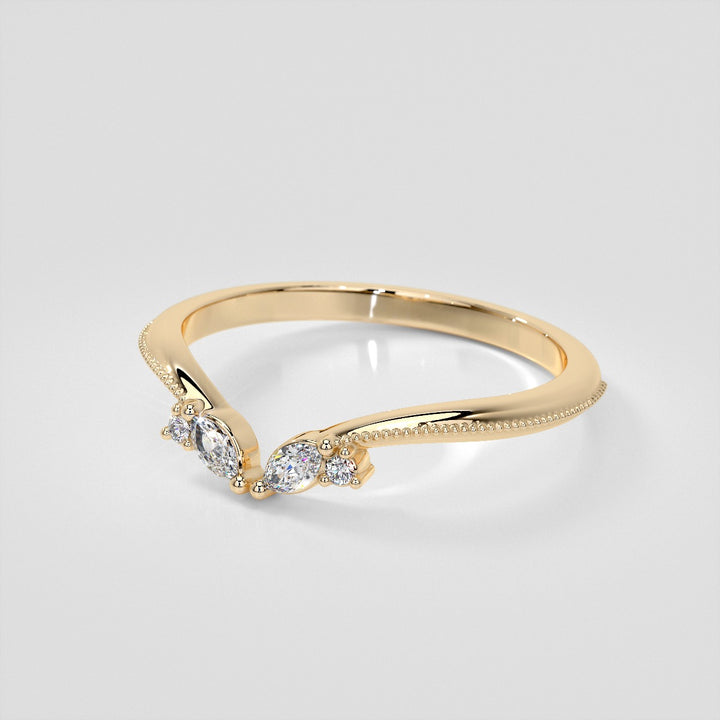 1/8 CTW Lab Grown Diamond Contour Band