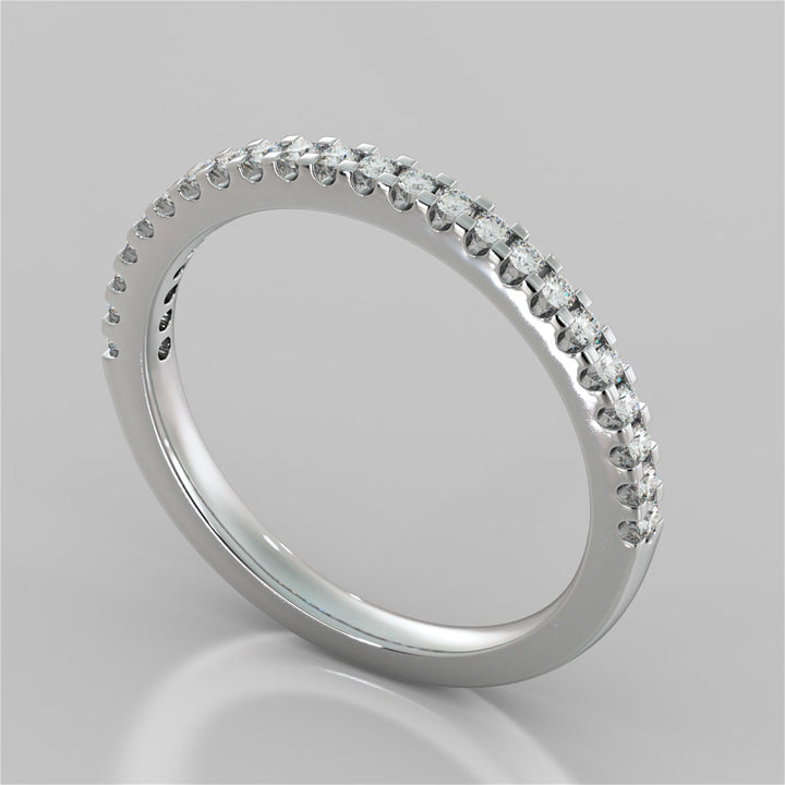 Scalloped Setting Wedding Band