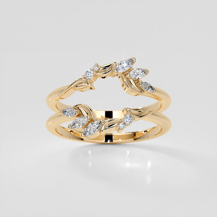 1/6 CTW Lab Grown Diamond Floral Contour Band