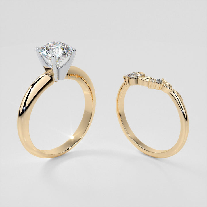 1/6 CTW Lab Grown Diamond Floral Contour Band