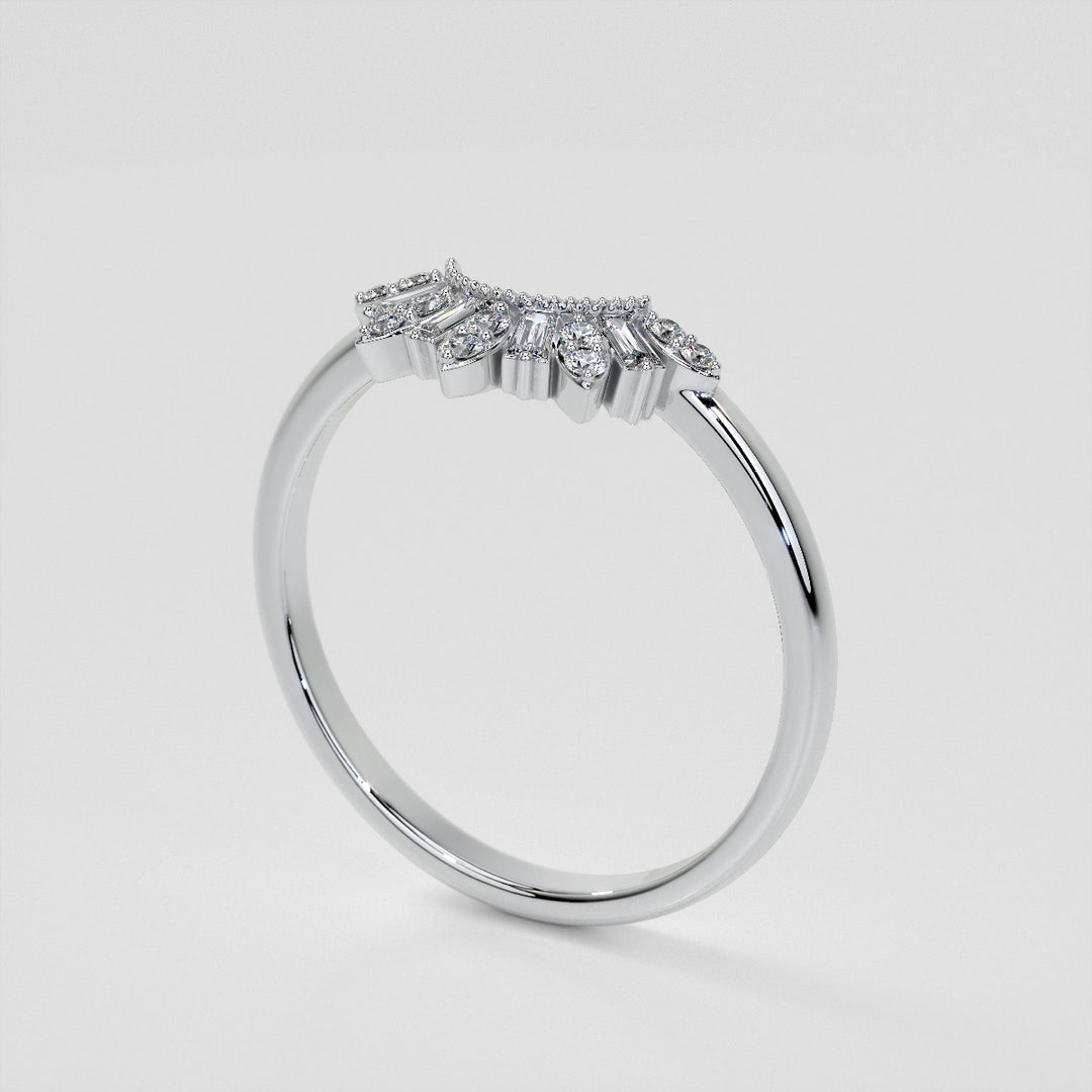 1/5 CTW Lab Grown Diamond Contour Band