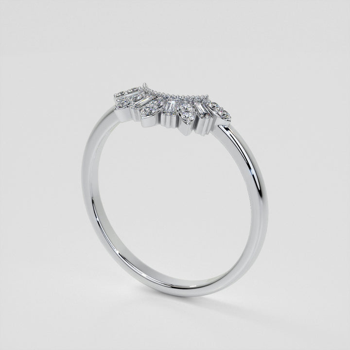 1/5 CTW Lab Grown Diamond Contour Band