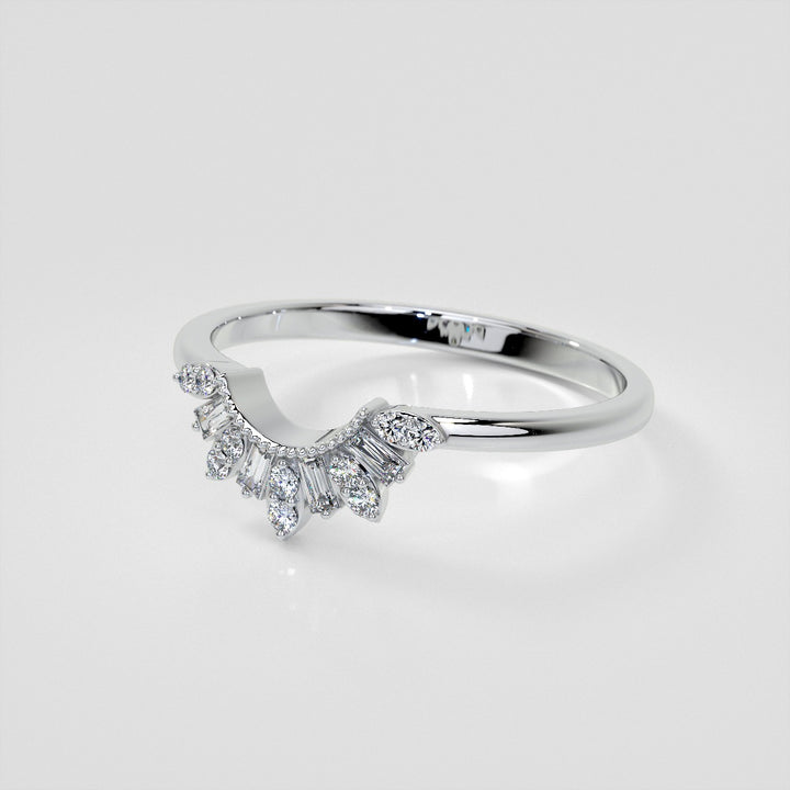 1/5 CTW Lab Grown Diamond Contour Band