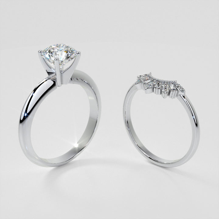 1/5 CTW Lab Grown Diamond Contour Band