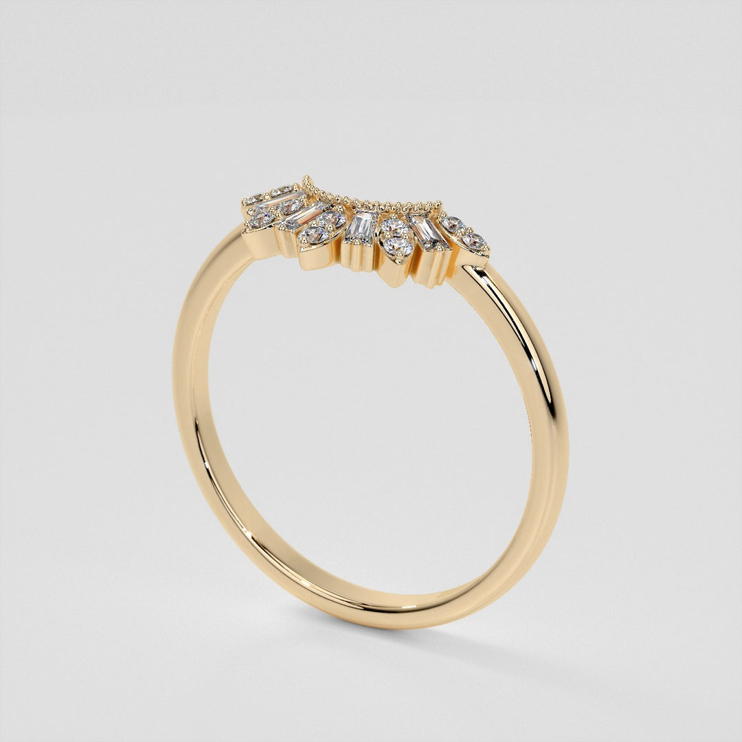 1/5 CTW Lab Grown Diamond Contour Band