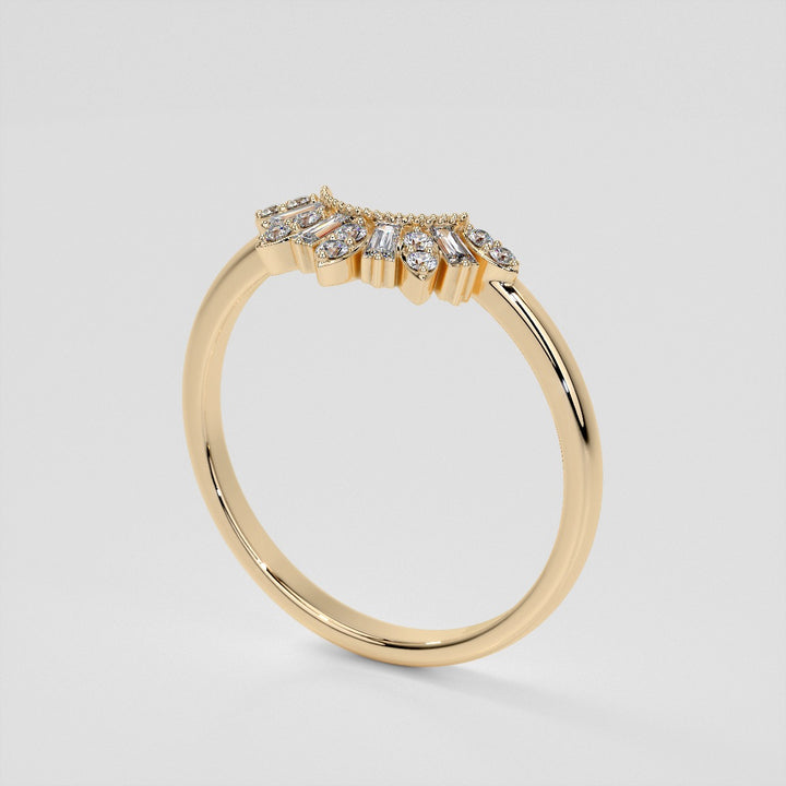 1/5 CTW Lab Grown Diamond Contour Band