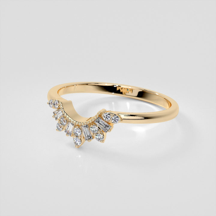 1/5 CTW Lab Grown Diamond Contour Band