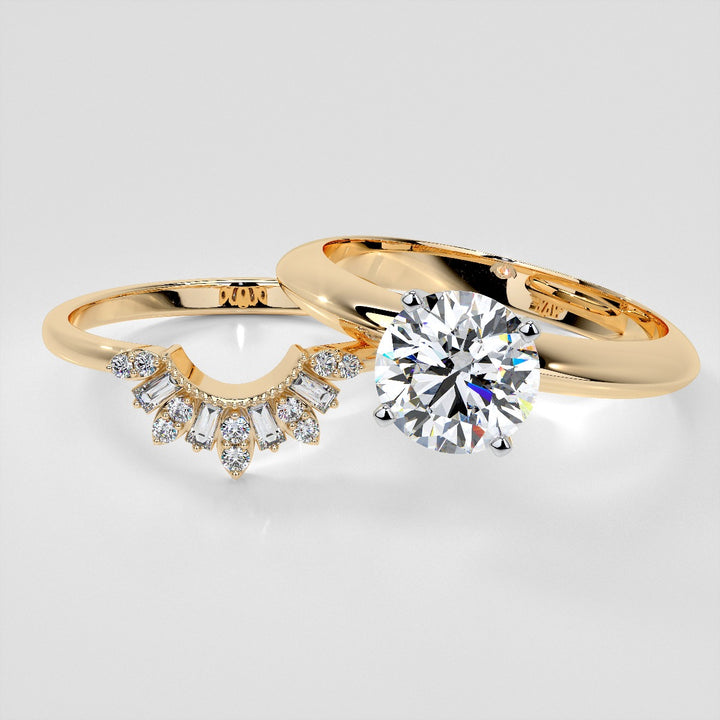 1/5 CTW Lab Grown Diamond Contour Band