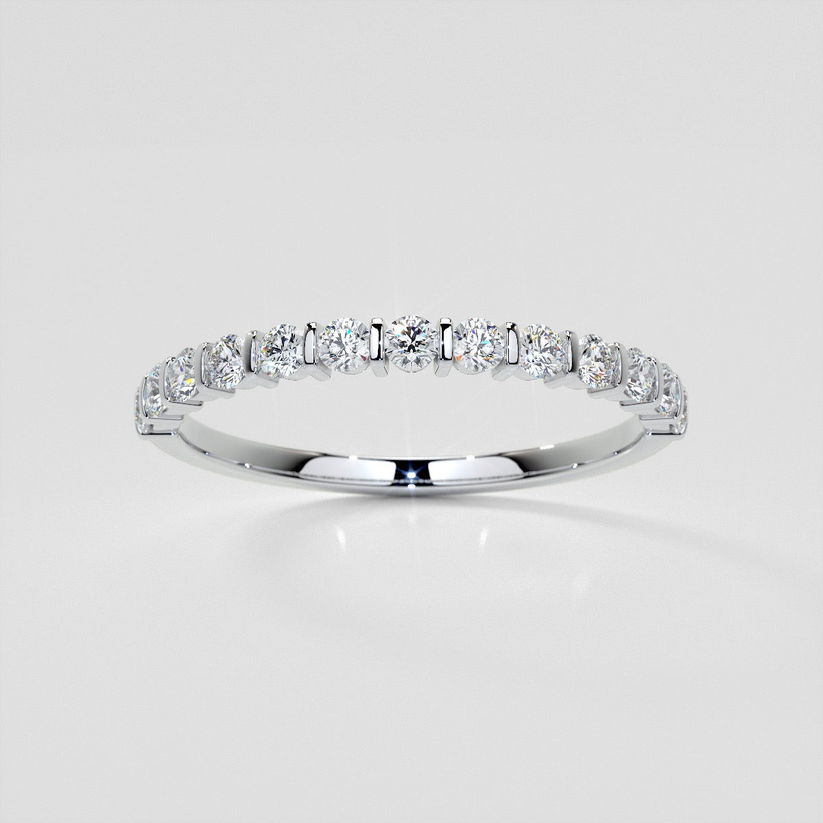 ¾ CTW Lab Grown Diamond Elegant Bar Band