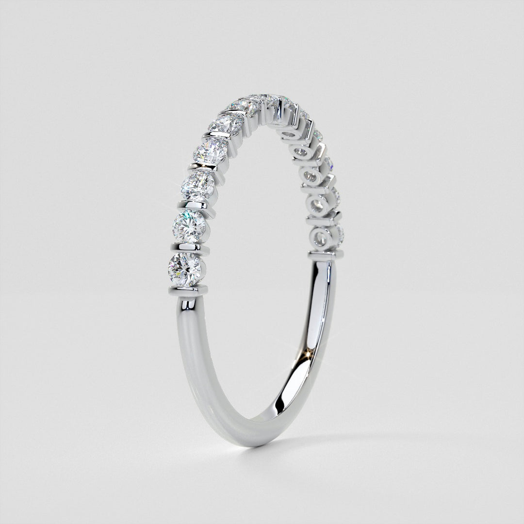 ¾ CTW Lab Grown Diamond Elegant Bar Band