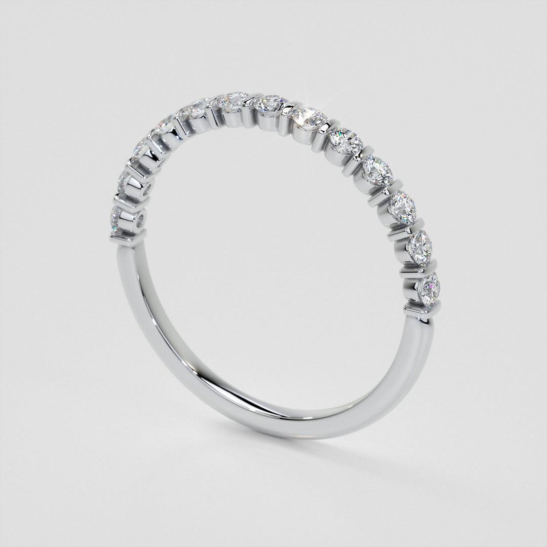 ¾ CTW Lab Grown Diamond Elegant Bar Band