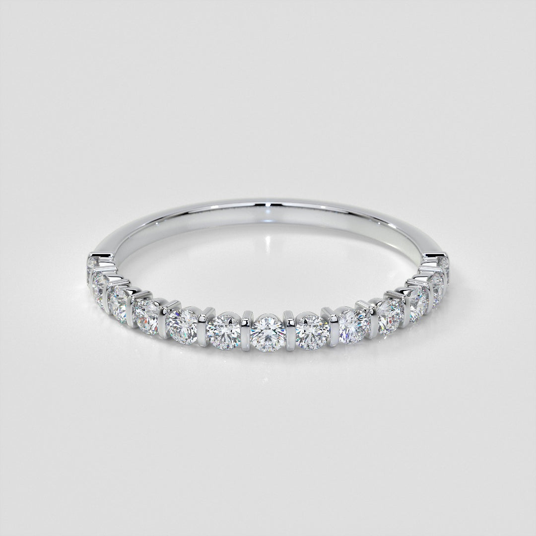 ¾ CTW Lab Grown Diamond Elegant Bar Band