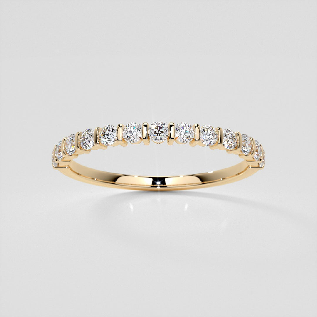 ¾ CTW Lab Grown Diamond Elegant Bar Band