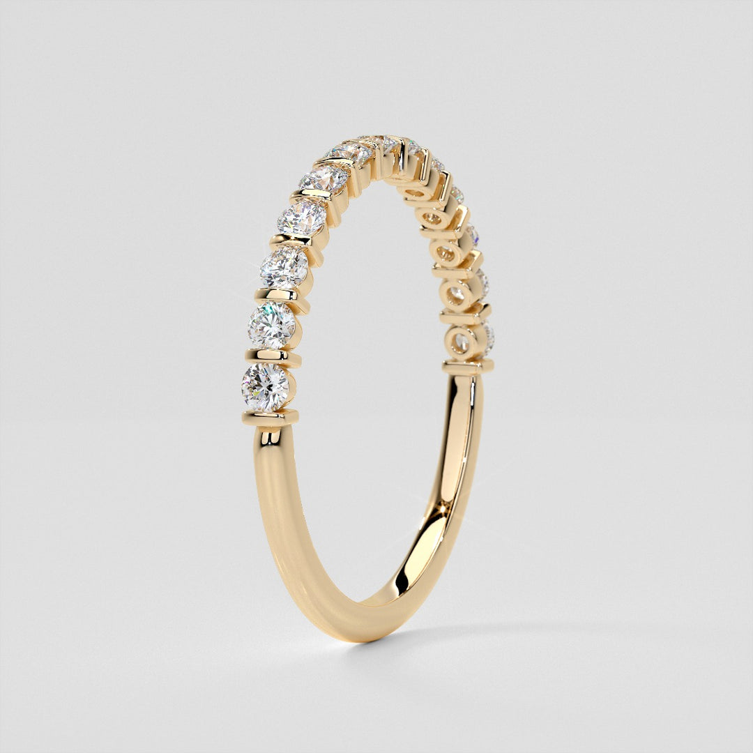 ¾ CTW Lab Grown Diamond Elegant Bar Band