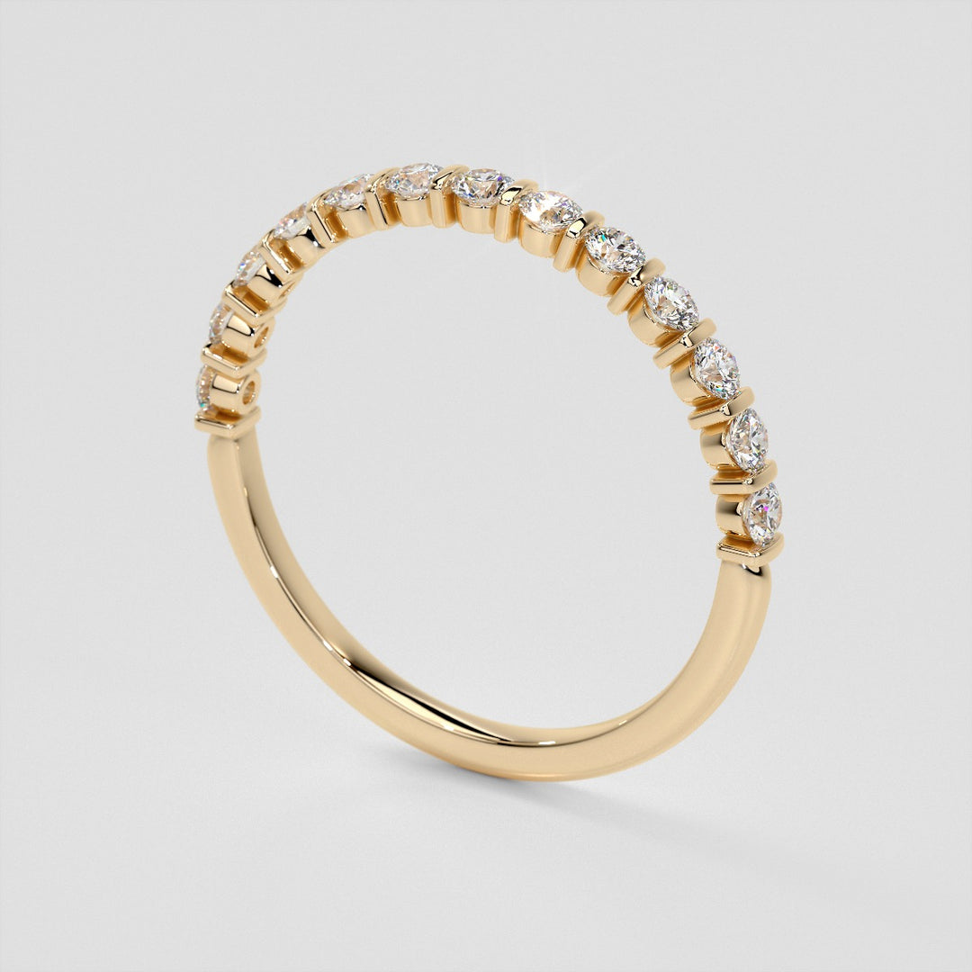 ¾ CTW Lab Grown Diamond Elegant Bar Band