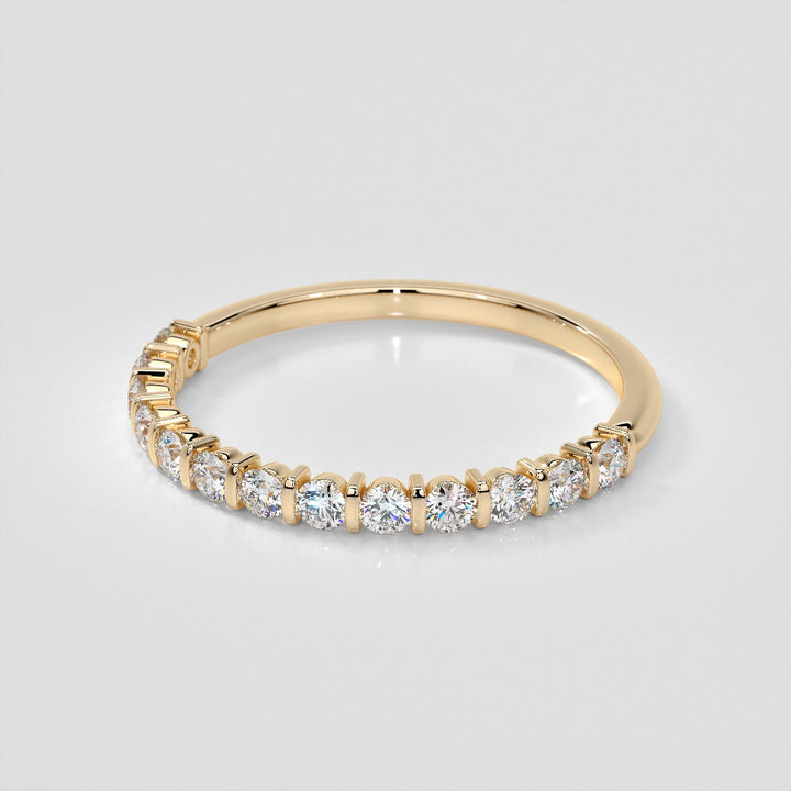 ¾ CTW Lab Grown Diamond Elegant Bar Band