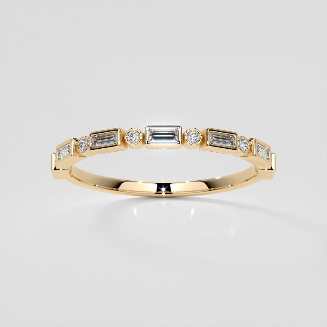 1/8 CTW Lab Grown Diamond Radiant Fusion Band