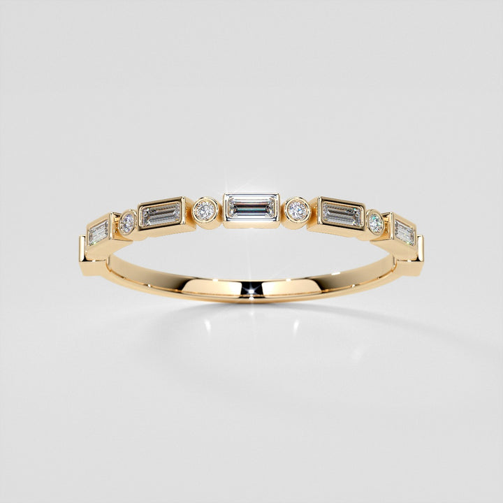 1/8 CTW Lab Grown Diamond Radiant Fusion Band