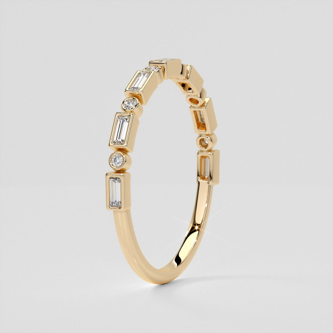 1/8 CTW Lab Grown Diamond Radiant Fusion Band