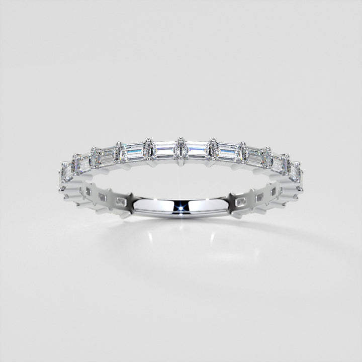 ¾ CTW Lab Grown Diamond Baguette Embrace Band