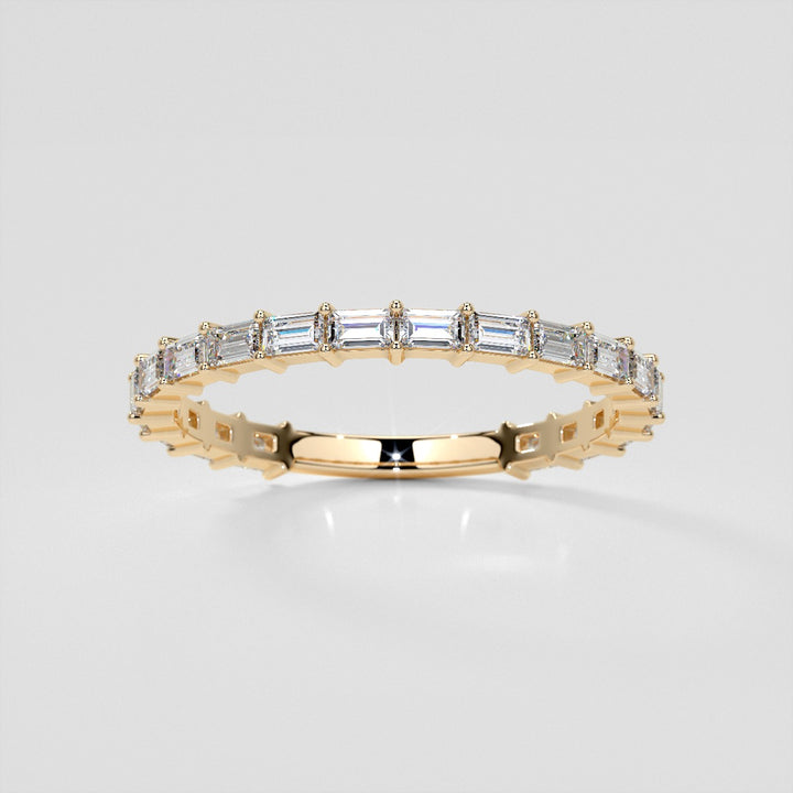 ¾ CTW Lab Grown Diamond Baguette Embrace Band