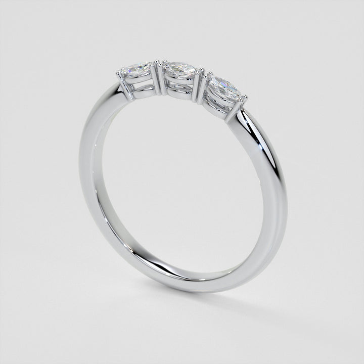 ¼ CTW Lab Grown Diamond Enchanted Marquise Quartet Band