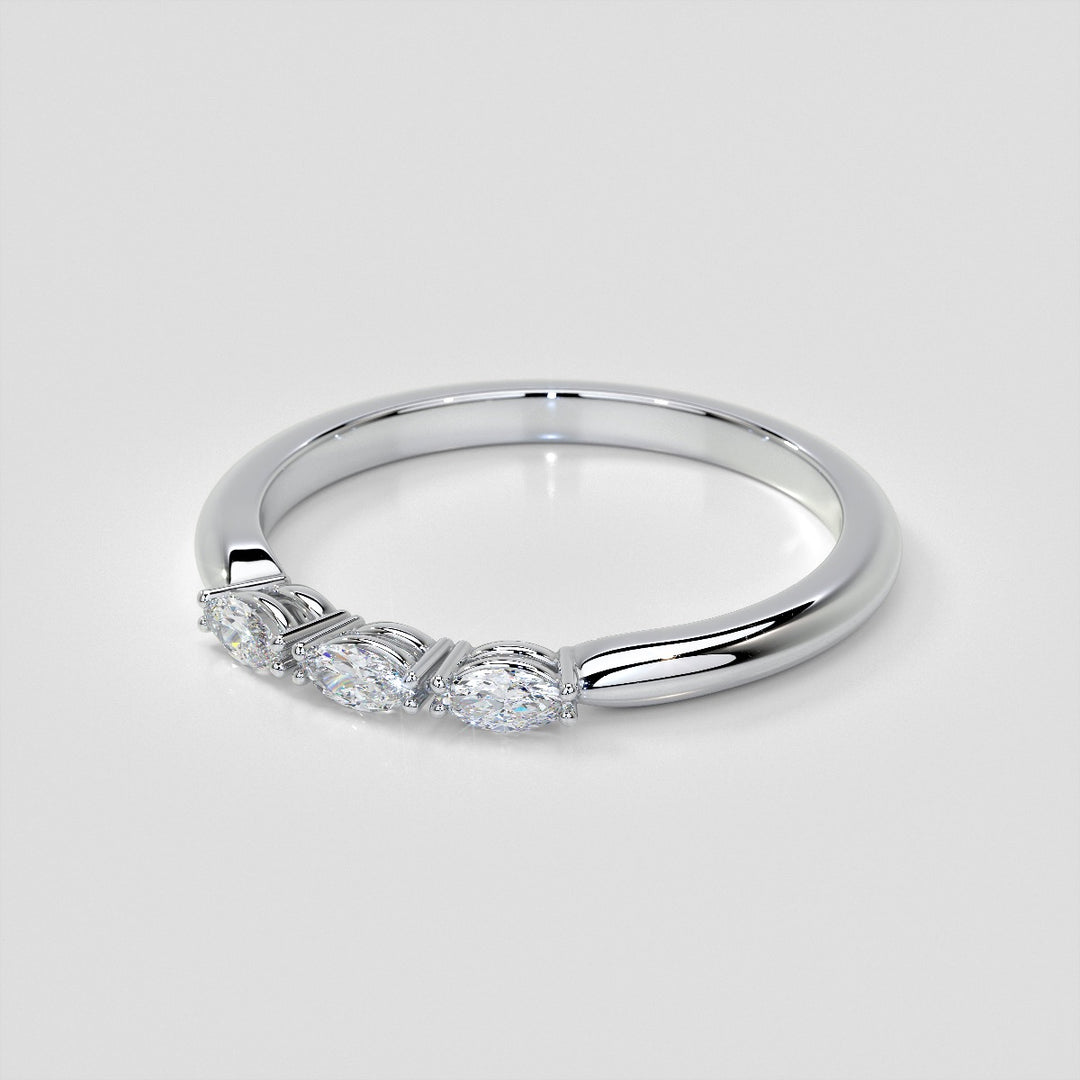 ¼ CTW Lab Grown Diamond Enchanted Marquise Quartet Band
