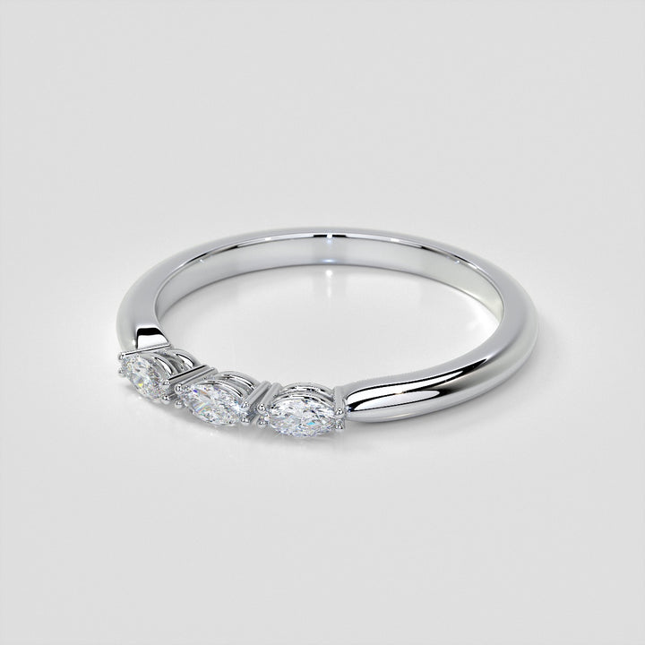 ¼ CTW Lab Grown Diamond Enchanted Marquise Quartet Band