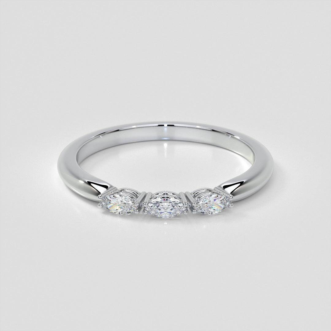 ¼ CTW Lab Grown Diamond Enchanted Marquise Quartet Band