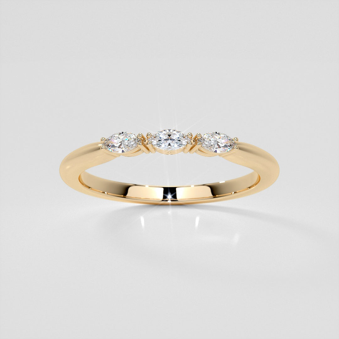 ¼ CTW Lab Grown Diamond Enchanted Marquise Quartet Band