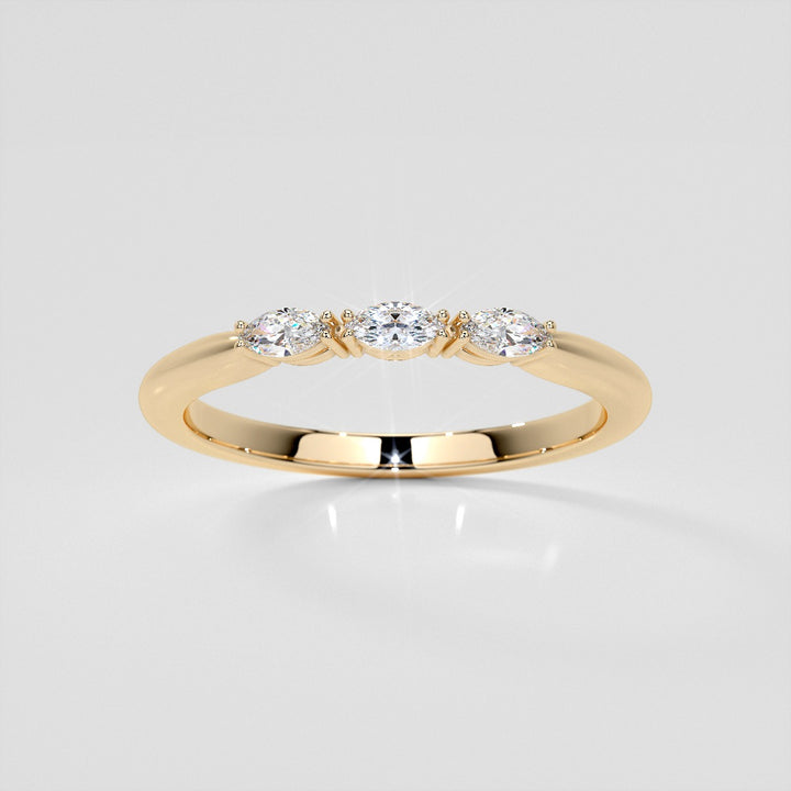 ¼ CTW Lab Grown Diamond Enchanted Marquise Quartet Band
