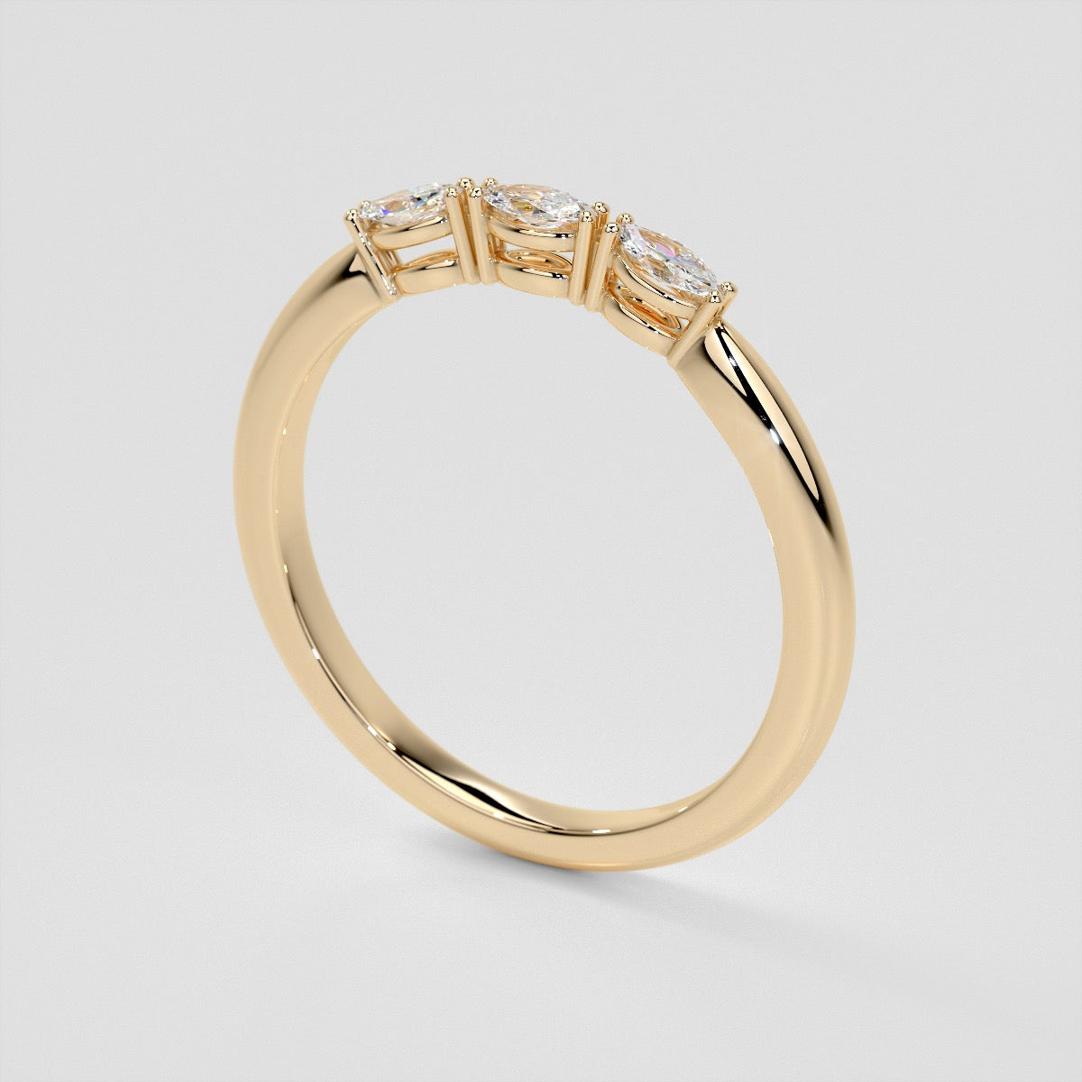 ¼ CTW Lab Grown Diamond Enchanted Marquise Quartet Band