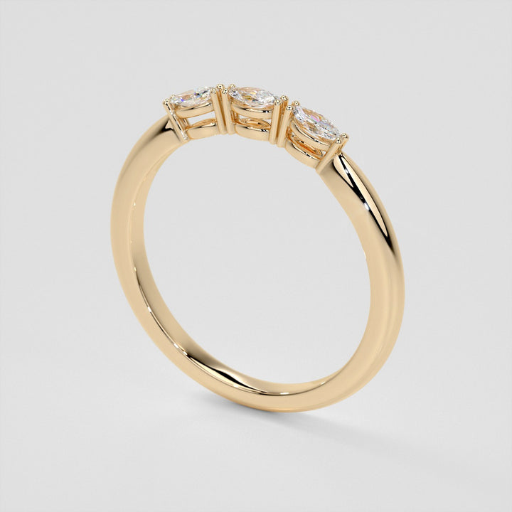 ¼ CTW Lab Grown Diamond Enchanted Marquise Quartet Band