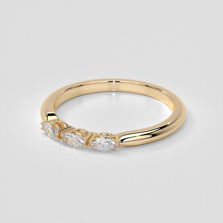 ¼ CTW Lab Grown Diamond Enchanted Marquise Quartet Band