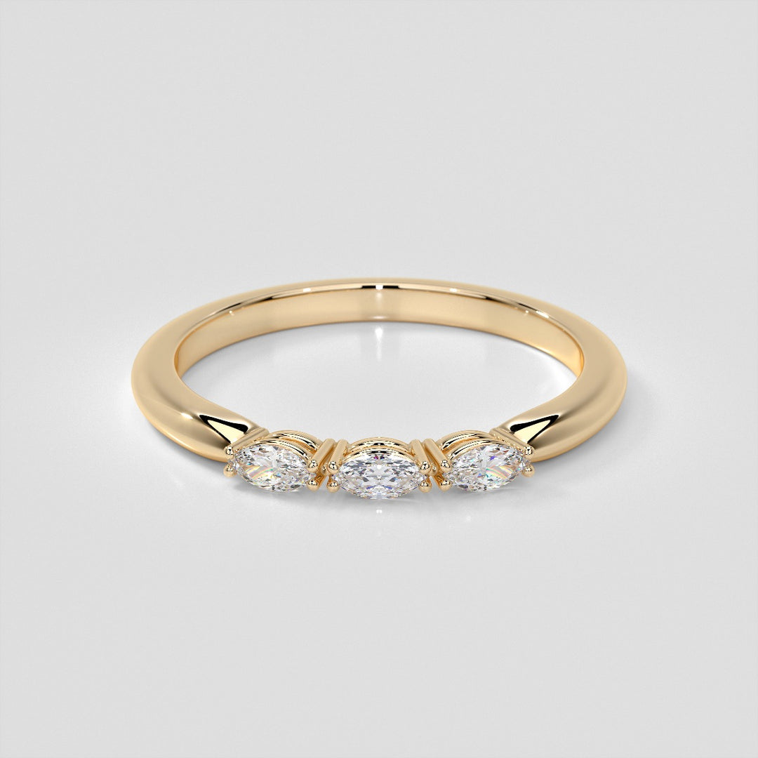 ¼ CTW Lab Grown Diamond Enchanted Marquise Quartet Band