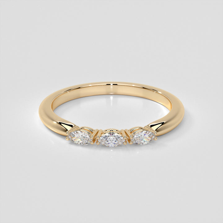 ¼ CTW Lab Grown Diamond Enchanted Marquise Quartet Band