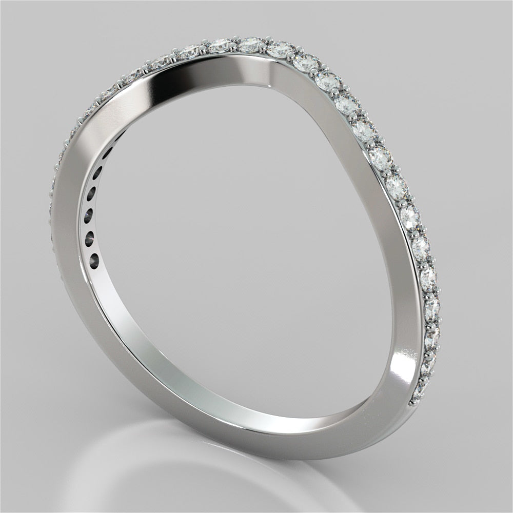 3.08Ct Split Shank 3-Stone Radiant Cut Wedding Set in 14K White Gold