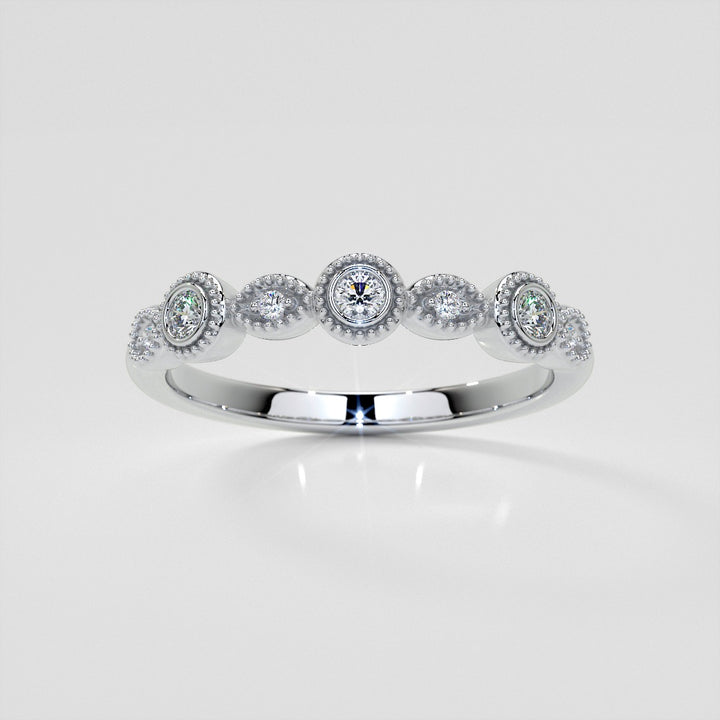 1/3 CTW Lab Grown Diamond Vintage Marquise Embrace Band