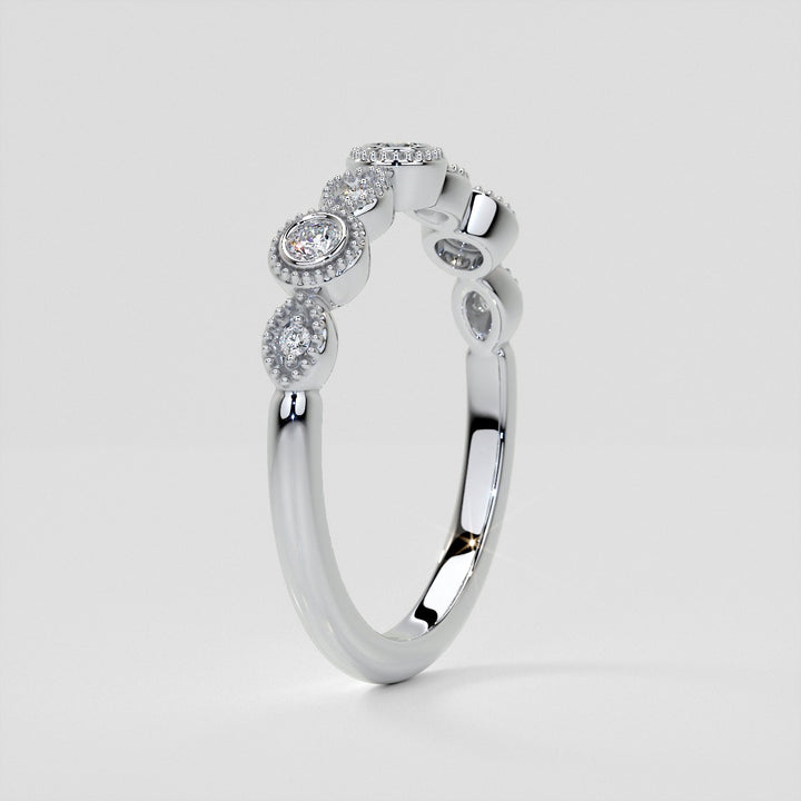 1/3 CTW Lab Grown Diamond Vintage Marquise Embrace Band