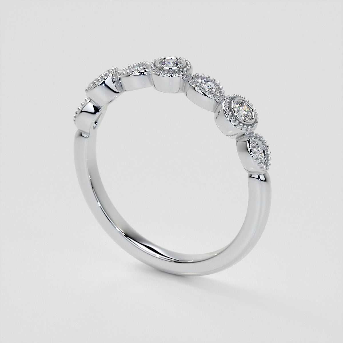 1/3 CTW Lab Grown Diamond Vintage Marquise Embrace Band